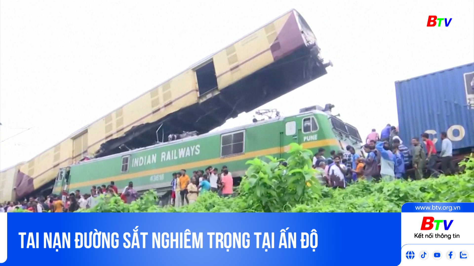 Tai nạn đường sắt nghiêm trọng tại Ấn Độ